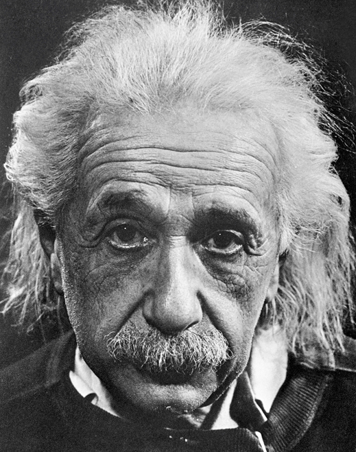 Albert Einstein photograph.