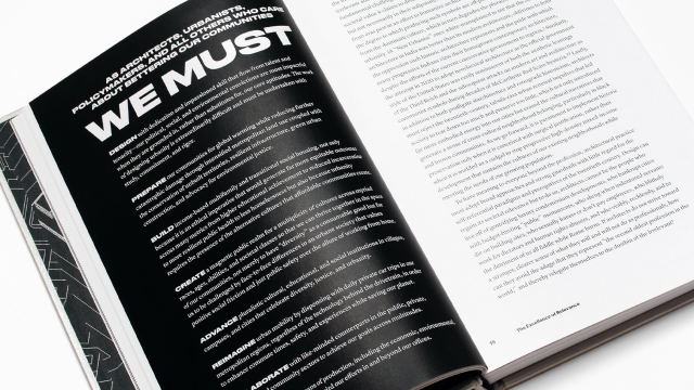 The Architecture of Urbanity black and white text pages.