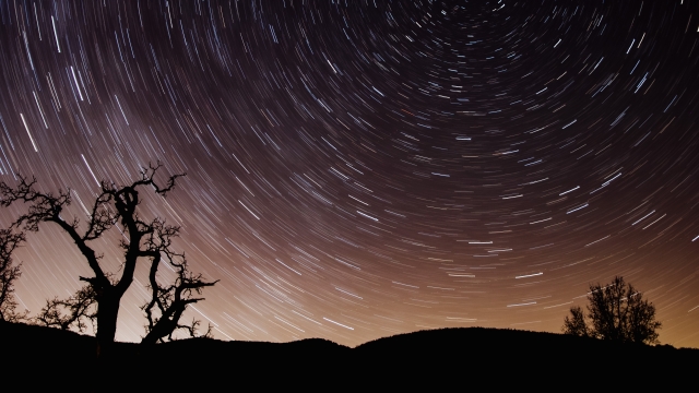 timelapse star trail