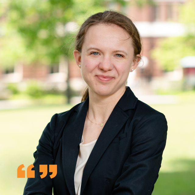 Allison Daminger photographic portrait. PUP Speaks logo mark.
